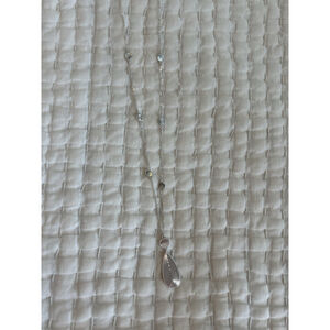 Sonoma Silver Toned Necklace With Extender Long Pendant